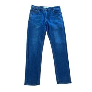 Stitches & Rivets  Men's Indigo Straight Jeans, 32 x 30